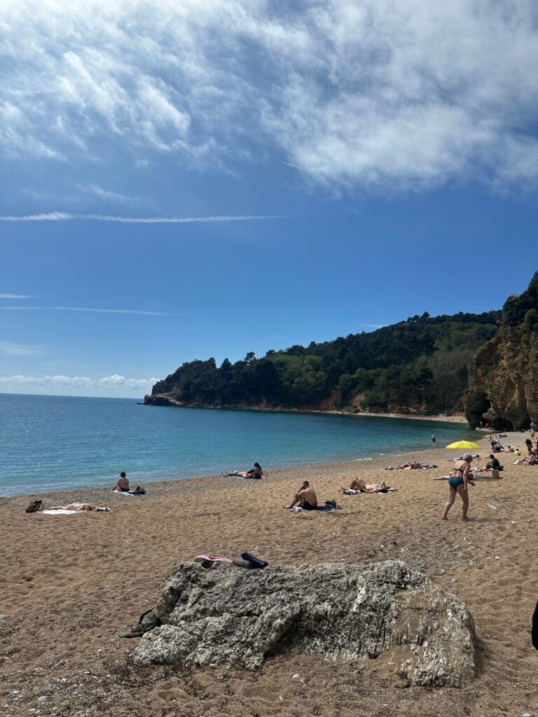 Mogren Beach in Budva